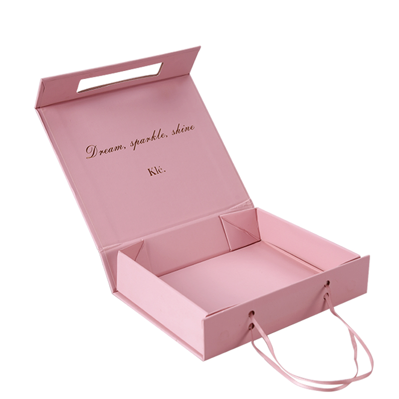 Индивидуальная упаковка складной роскошный магнитный большой розового золота простой бумаги картон подарочной коробке